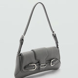 Mango shoulder bag nachi in grey