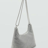 Mango handbag sasha in silver