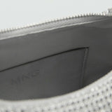 Mango handbag sasha in silver