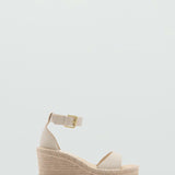 Mango sandals larisa in raw-unbleached