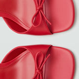 Mango sandals sarao in red