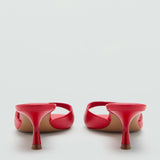 Mango sandals sarao in red