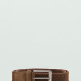 Mango belt elastic in camel