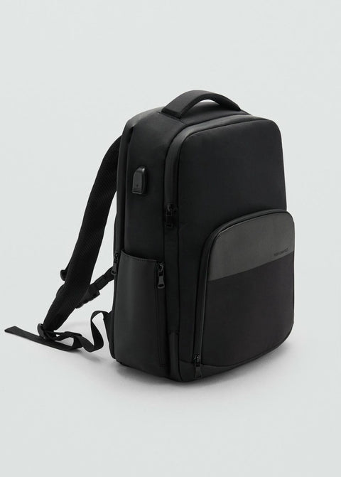 Mango backpack moss in black