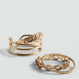 Mango ring pia in gold