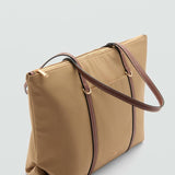 Mango totes bag cobalt in beige