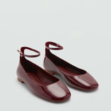 Mango shoes gigi in eggplant