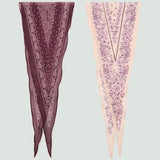 Mango kerchief bandanas in eggplant