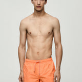 Mango swimsuit liso in fluorescent orange