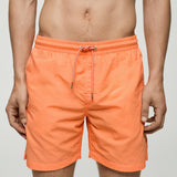 Mango swimsuit liso in fluorescent orange