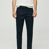 Mango trousers mayol in navy