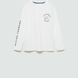 Mango t-shirt arti in off white