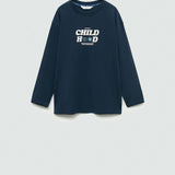 Mango t-shirt child in navy