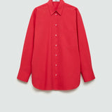 Mango shirt juanes in red