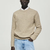 Mango sweater neppie in sand