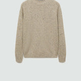 Mango sweater neppie in sand