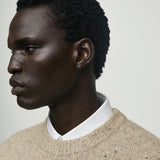 Mango sweater neppie in sand