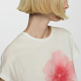 Mango t-shirt ilustra in pastel pink