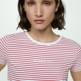 Mango t-shirt mangora in red