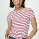 Mango t-shirt mangora in red