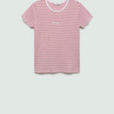 Mango t-shirt mangora in red