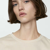 Mango t-shirt patxi in beige