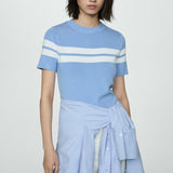 Mango sweater basico in celestial