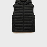 Mango outer vest unicov in black