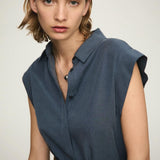 Mango dress cami in anthracite