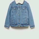 Mango jacket neguri in medium denim