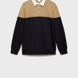 Mango sweatshirt mig in navy