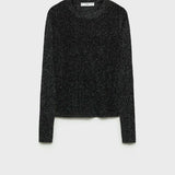 Mango sweater tung in black