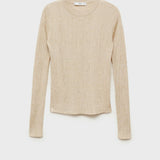 Mango sweater tung in gold