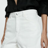 Mango shorts mom in white