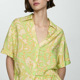 Mango shirt clavel in lime