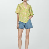 Mango shirt clavel in lime