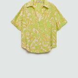 Mango shirt clavel in lime