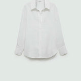 Mango shirt samari in off white