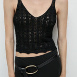 Mango top spicy in black