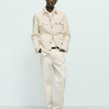 Mango jeans bob in raw-unbleached