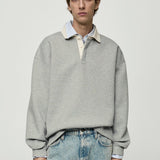Mango sweatshirt otello in medium vigore grey