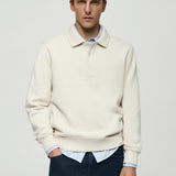 Mango sweatshirt bola in raw-unbleached