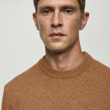 Mango sweater lotus in camel
