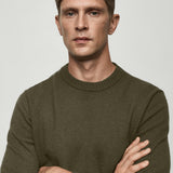 Mango sweater lotus in khaki