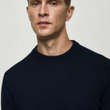 Mango sweater lotus in navy