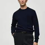 Mango sweater lotus in navy