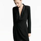 Mango dress rider in black