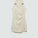 Mango dress cosy in beige