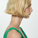 Mango top lina in green