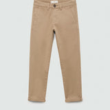 Mango trousers piccolo in beige